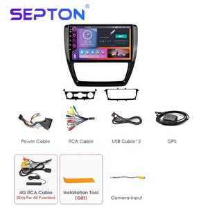 Lecteur DVD de voiture Android à écran tactile Carplay Multimédia Audio stéréo de voiture pour VW <span class=keywords><strong>Volkswagen</strong></span> Jetta <span class=keywords><strong>6</strong></span> Sagitar <span class=keywords><strong>Bora</strong></span> 2011-2018 - Product Image 5