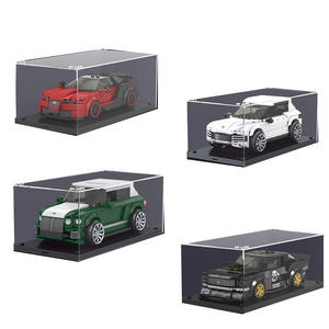 Modèle de voiture de course Mould <span class=keywords><strong>King</strong></span> 27001-27040 avec camion, blocs de construction en plastique, jouet cadeau pour enfants et garçons - Product Image 6
