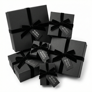 กล่องบรรจุภัณฑ์เครื่องสำอางและผลิตภัณฑ์บำรุงผิวแบบสองชิ้น วัสดุแข็งอย่างดี พร้อมฝาและฐานแบบแข็ง  สามารถพิมพ์โลโก้ได้ตามต้องการ เหมาะสำหรับเป็นกล่องของขวัญ - Product Image 4