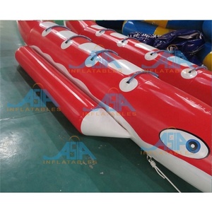 Red <span class=keywords><strong>Shark</strong></span> "Jet Ski Banana Sled 10 Pasajero Inflable Banana <span class=keywords><strong>Water</strong></span> Boat para la venta - Product Image 3