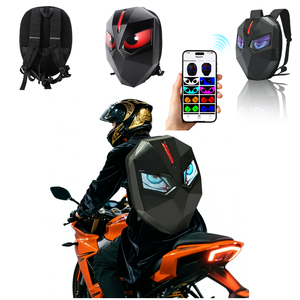 Mochila LED Eyes Knight con Control por Aplicación, Bolsa de Motocicleta Impermeable, Material ABS, Pantalla LED a Todo Color, Personalizable - Product Image 1