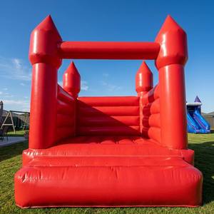 Château gonflable rouge commercial, maison gonflable, château gonflable 10*10 pieds, location de fête gonflable pour <span class=keywords><strong>mariage</strong></span>, aire de jeux intérieure - Product Image 4