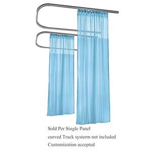Medical curtain black antibacterial, partition of flame retardant, for hospital bed - Product Image 2