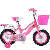 Nouveau vélo rose pour enfants avec support de livre et siège arrière, pour filles de 3 à 12 ans