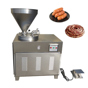 Línea de producción de rollo de salchicha de res eléctrica comercial, máquina de fabricación de <span class=keywords><strong>relleno</strong></span> de salchichas de cerdo y res - Product Image 4