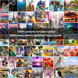 Eiffel Tower Paint By Numbers For Kids Adults Beginne Painting By Numbers 16 X 20 Inch Canvas-Colorful Oil Painting Kit