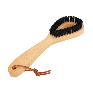 Solid Wood Clothes Brush Pig Bristle Garment Cleaning Brush For Apparel Care - Product Image 4