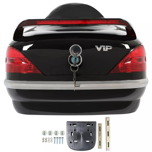Coffre arrière de moto avec boîte à bagages et feu arrière pour Harley Honda <span class=keywords><strong>Yamaha</strong></span> - Product Image 1