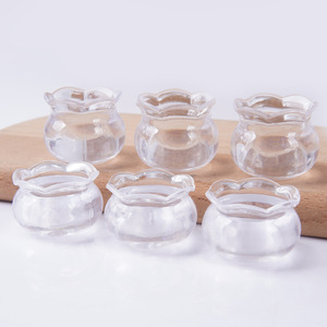 Modèle d'aquarium miniature en plastique, mini-récipient pour plantes succulentes à faire soi-même, aquarium simulé - Product Image 1