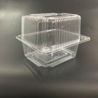 Boîte d'emballage de pain à gâteau transparente d'usine OEM boîte d'emballage à couvercle haut bops boîte d'emballage conteneur de boulangerie boîte en plastique à emporter