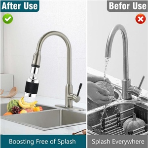 360 ° Rotation Kitchen Faucet Nozzle with Filter High <b>Pressure</b> Water Saver Bubble Faucet Extender Accessory for 3 Spray Modes - Product Image 6