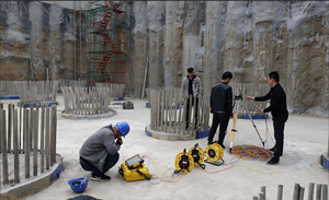 Testeur de pieux ultrasonique multicanal HC-U93 Analyse d'impulsion ultrasonique à 3 canaux de l'intégrité des pieux en béton - Product Image 4
