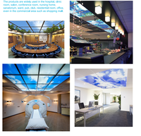Panneau lumineux LED encastré pour plafond, ciel virtuel intelligent Lumin, ciel bleu, application, gradation, télécommande, panneau lumineux pour plafond