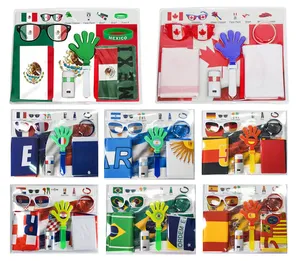 Cadeaux promotionnels en gros, cadeaux bon marché, articles pour supporters <span class=keywords><strong>de</strong></span> football, fans, marchandises, États-Unis, Canada, Mexique, ensemble <span class=keywords><strong>de</strong></span> coupe <span class=keywords><strong>de</strong></span> football, kit personnalisé <span class=keywords><strong>de</strong></span> 6 pièces - Product Image 1