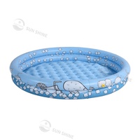 Piscine gonflable portable Sunshine New Outdoor Sprinkle Splash Play Pool, éco-responsable, en PVC, fond à bulles, pour enfants, épaisseur 0,23 mm