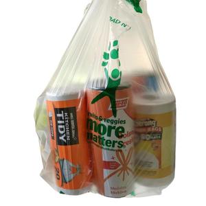 Bolsas de supermercado y tienda de comestibles al por mayor, desechables, biodegradables, de HDPE/LDPE, con asa tipo camiseta, para uso doméstico, con certificación ISO - Product Image 3