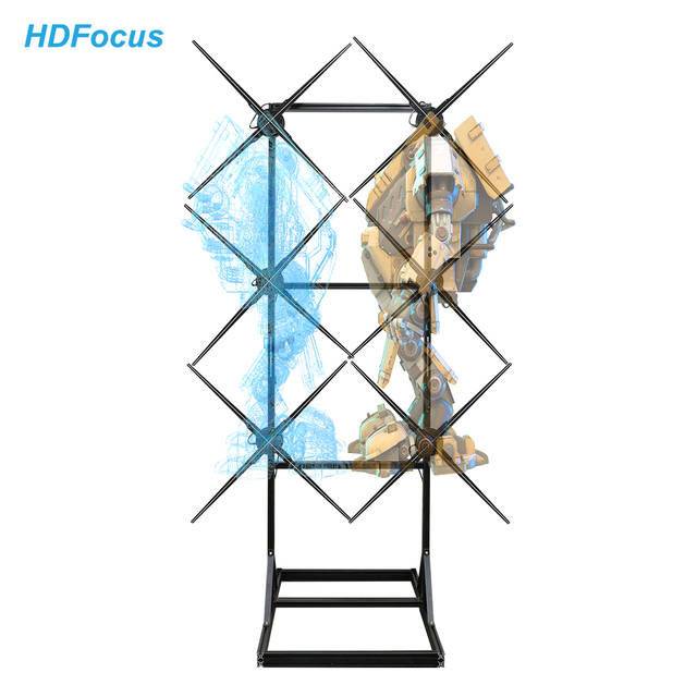 Hdmi-Input Hologram Projector 2*3 Splicing Solution 3D Holographic Fan Hologram Equipment Interactive Hdmi-Sync Hologram Fan