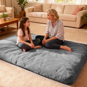 Sillón Puff Moderno 3 en 1 de Terciopelo Holandés para Adultos, Relleno de Espuma Viscoelástica, Reclinable, Convertible, <span class=keywords><strong>Plegable</strong></span>, Colchón Relajante para el Suelo - Product Image 4