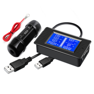 Psem015 USB 50A分流液晶DC伏安表数字电池测试仪高尔夫球车锂电池容量表 - Product Image 1