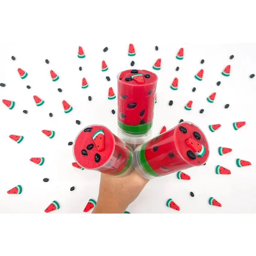 Giocattoli educativi fai da te per bambini pasta di anguria Push Pops frutta finta di giocare a modellare l'argilla Super leggera per i bambini