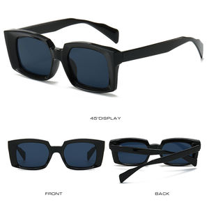 Gafas de Sol Unisex UV400 de Moda, Montura Cuadrada Dorada/Negra, Ligeras, con Protección UV del 100%, Lentes de PC - Product Image 6