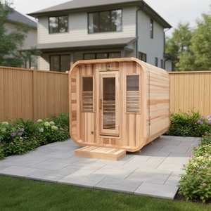 Cedro rojo canadiense de alta calidad crea una <span class=keywords><strong>sauna</strong></span> tradicional para exteriores para 2 a 4 personas - Product Image 3