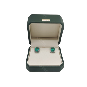 SheroI haut de gamme vert boîte à bijoux ensemble pendentif bracelet anneau boîte à bijoux ensemble d'emballage avec Logo - Product Image 3