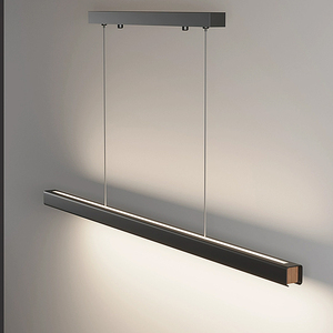 Modern Aluminum Linear LED Desk <strong>Light</strong> Wholesale Minimalist Hanging <strong>Fixture</strong> Chandelier <strong>for</strong> Home <strong>Office</strong> Restaurant with Long Shape - Product Image 6
