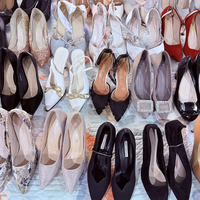 Sepatu Hak Tinggi Kulit Bekas Berkualitas dari Betterchina, Pabrik Sepatu Wanita Musim Panas Ukay, Barang Bekas Bersih