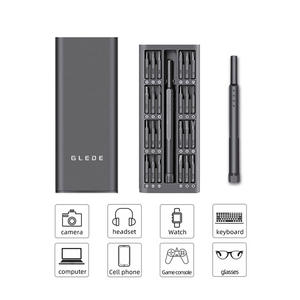 Glede 24-in-1 cacciavite magnetico di precisione Set S2 acciaio HRC58-62 custodia in alluminio cellulare fotocamera per Laptop - Product Image 6