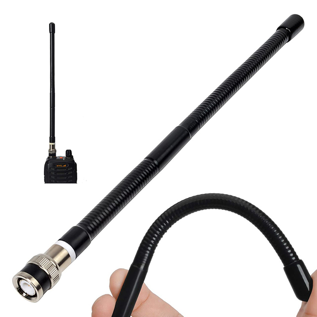 Walkie Talkie Cellular Antenna BNC Connector Portable Radio Scanner Antenna for IC-V8 IC-V80 IC-V82 Handheld Transceiver
