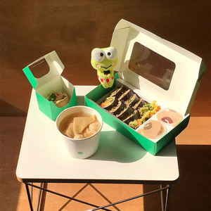 Caja <span class=keywords><strong>de</strong></span> cartón personalizada con ventana para hot dogs, pizza y <span class=keywords><strong>tostadas</strong></span> <span class=keywords><strong>de</strong></span> huevo, empaque para comida para llevar para restaurantes - Product Image 5