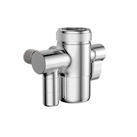 Robinet à double bille électrique en cuivre 2-en-1 |   Adaptateur de robinet de sortie 3/8 pouces |   Raccord en T de dérivation 1/4 po pour usage extérieur