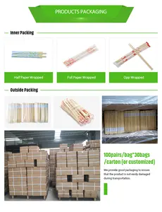 Chinese Manufacturer Wholesale Chopstick 100% Nature Bamboo Sushi Disposable Chopsticks