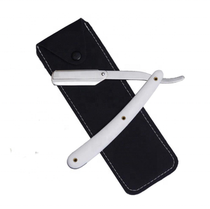 Barber Salon Straight Throat Shaving Razor con bolsa Producto de calidad premium - Product Image 1