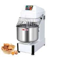 Nouveau Pétrin et Laminoir à Pâte en Acier Inoxydable 30 Litres à Double Vitesse, Technologie Planétaire à Spirale Haute Performance, Verrou de Sécurité pour Boulangeries