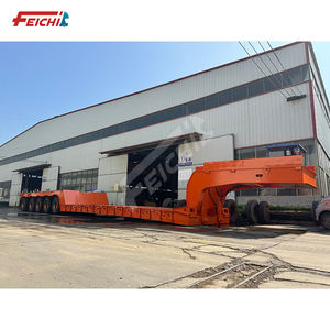 Grande charge 100 tonnes col de cygne détachable 5 essieux bas lit remorque Cargo Lowboy bas camion remorque <span class=keywords><strong>à</strong></span> plat <span class=keywords><strong>à</strong></span> <span class=keywords><strong>vendre</strong></span> - Product Image 5