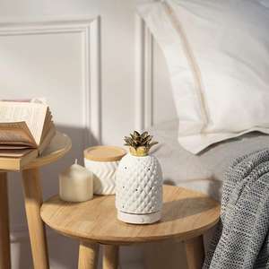 Керамический электрический увлажнитель воздуха в форме ананаса с функцией холодного тумана, питанием от USB, для дома, автомобиля и использования на улице, для ароматерапии - Product Image 3