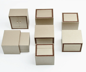 Caja de joyería de papel rígido de doble puerta, caja de regalo de cartón duro, caja de joyería, caja de papel artístico - Product Image 6