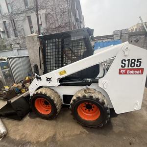 Minicargadora Bobcat S185 usada, original de EE. UU., para manejo de materiales de construcción. - Product Image 1