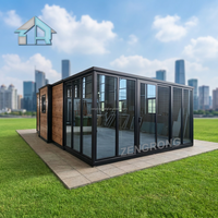 Maison mobile extensible de 20 pieds avec salle de bain, 1 à 4 pièces, maisons transportables, hébergement extérieur, hôtel, mini-maison, maisons modulaires