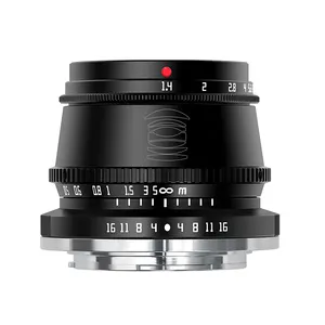 캐논 M 마운트 카메라 M1 M2 M3 M5 M6 M6 M6II M10 M100 M50 (블랙) 용 TT장인 35mm F1.4 APS-C 수동 포커스 대형 조리개 렌즈