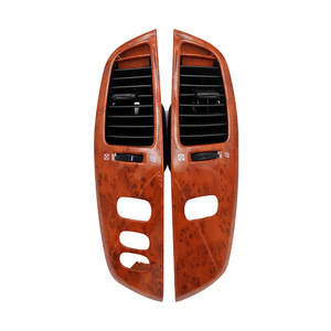 Wood Grain Air Vent Panel For Toyota FJ100 Land Cruiser 100 LC100 1998-2007 Dash Frame <b>Kit</b> <b>Polished</b> Finish - Product Image 1