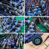 Connecteur circulaire étanche IP67 personnalisé série Weipu WA22, 7 broches, mâle et femelle, pour éclairage industriel de scène