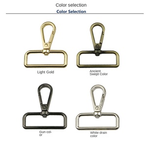 2026 Mousqueton de sac à main professionnel, attache porte-clés, <span class=keywords><strong>boucle</strong></span> mousqueton 38mm, accessoires spéciaux pour sacs - Product Image 3