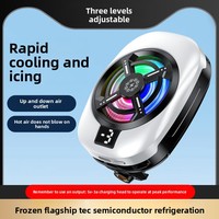 Nouveau Refroidisseur de Téléphone QLDZ TL16 à Semi-conducteurs, Refroidissement Glacé, Clip Arrière en Alliage d'Aluminium ABS, Gadget de Refroidissement pour Diffusion en Direct, Trois Vitesses, 148g