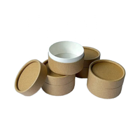 Boîte de parfum 100% biodégradable, boîte de savon écologique, pot cylindrique, tube de lotion, tube en papier, doublure résistante à l'huile