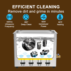 Nettoyeurs à ultrasons <span class=keywords><strong>15L</strong></span> pour bijoux et pièces de moteur, prise UK, bain à ultrasons, machine de lavage dentaire - Product Image 5