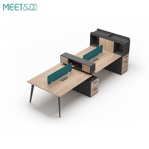 Modern Open Modular Office Desk Cubicle <b>Workstation</b> Furniture Adjustable and Flexible Staff Table Office Partitions - Product Image 5