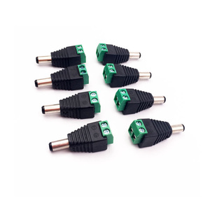 DC Male and Female 5.5*2.1mm Screw <b>Plug</b> <b>Adapter</b> Cord 10a 2 Pin Cctv 12v Male Power Dc Connector With Jack - Product Image 5